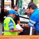 LAS EMPRESAS DE TRANSPORTE ESTAN OBLIGADAS POR LEY A ENTREGAR PASAJES GRATUITOS A LAS PERSONAS DISCAPACITADAS