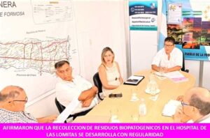 AFIRMARON QUE LA RECOLECCION DE RESIDUOS BIOPATOGENICOS EN EL HOSPITAL DE LAS LOMITAS SE DESARROLLA CON REGULARIDAD