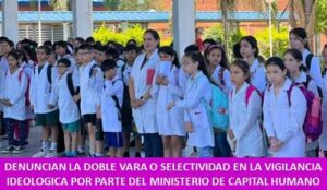 DENUNCIAN LA DOBLE VARA O SELECTIVIDAD EN LA VIGILANCIA IDEOLOGICA POR PARTE DEL MINISTERIO DE CAPITAL HUMANO