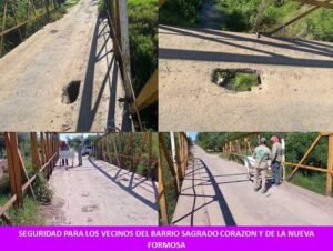 SEGURIDAD PARA LOS VECINOS DEL BARRIO SAGRADO CORAZON Y DE LA NUEVA FORMOSA