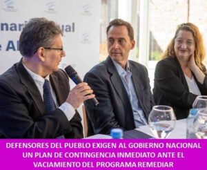 DEFENSORES DEL PUEBLO EXIGEN AL GOBIERNO NACIONAL UN PLAN DE CONTINGENCIA INMEDIATO ANTE EL VACIAMIENTO DEL PROGRAMA REMEDIAR