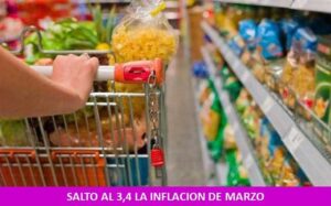 SALTO AL 3,4 LA INFLACION DE MARZO
