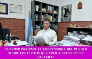 EL EROSP INFORMO A LA DEFENSORIA DEL PUEBLO SOBRE LOS COSTOS QUE APLICA REFSA EN SUS FACTURAS