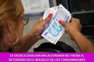 LA DESACELERACION INFLACIONARIA NO FRENA EL DETERIORO EN EL BOLSILLO DE LOS CONSUMIDORES
