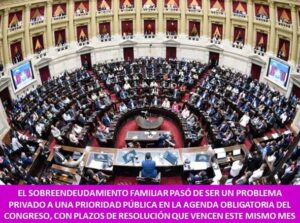 EL SOBREENDEUDAMIENTO FAMILIAR PASÓ DE SER UN PROBLEMA PRIVADO A UNA PRIORIDAD PÚBLICA EN LA AGENDA OBLIGATORIA DEL CONGRESO, CON PLAZOS DE RESOLUCIÓN QUE VENCEN ESTE MISMO MES