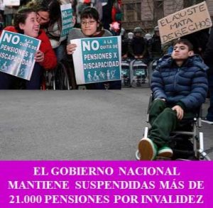 EL GOBIERNO NACIONAL MANTIENE SUSPENDIDAS MÁS DE 21.000 PENSIONES POR INVALIDEZ